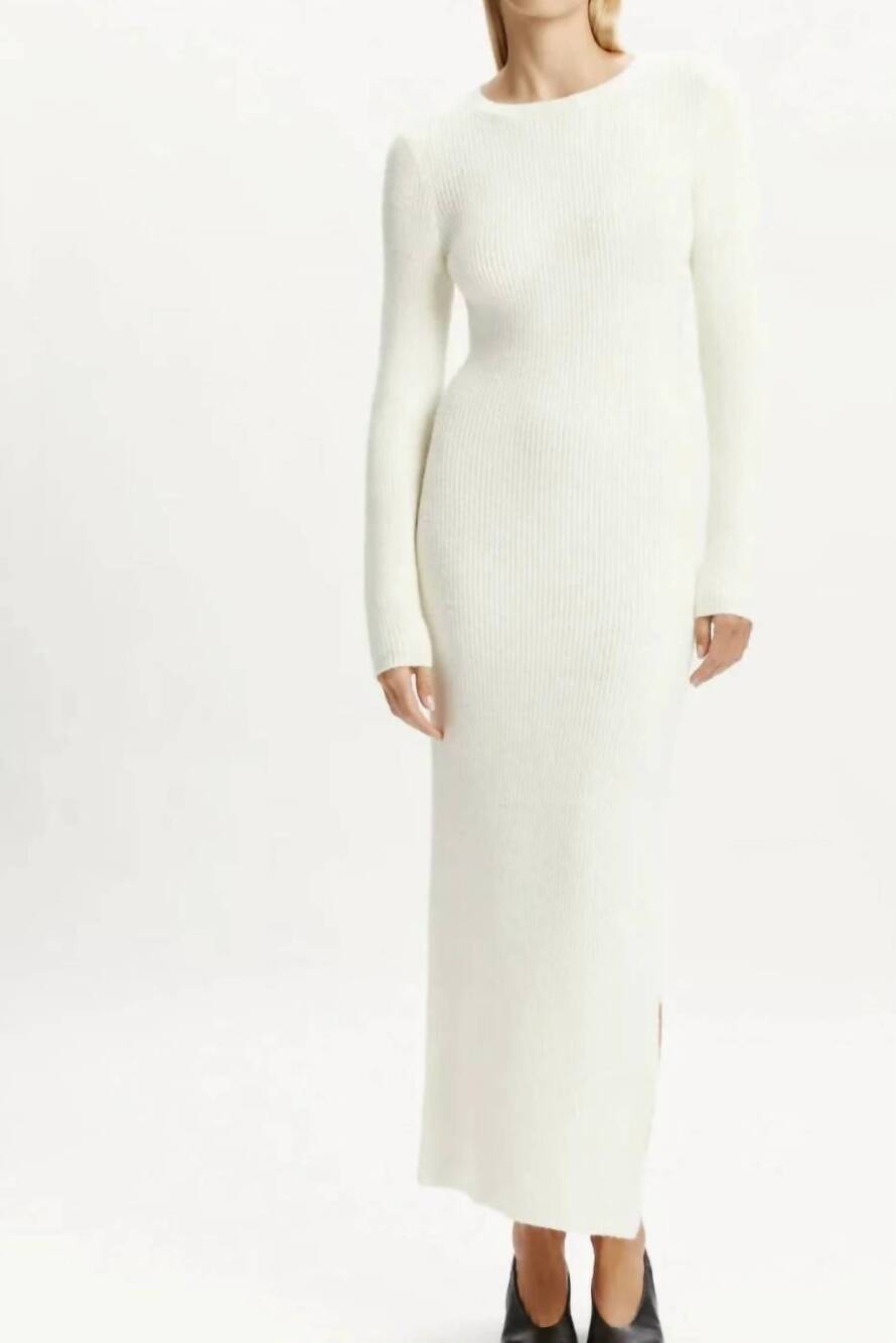 NEW BARDOT kavala knit dress in ivory